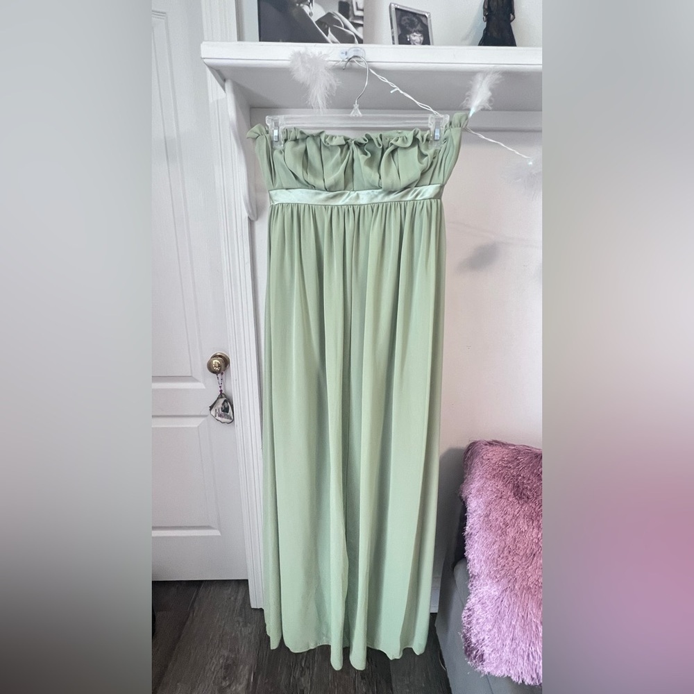 FINAL PRICE Bari Jay Green Formal Gown